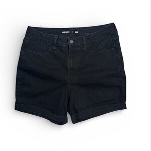 Old Navy High Rise WOW Women's Black Denim Shorts size 10